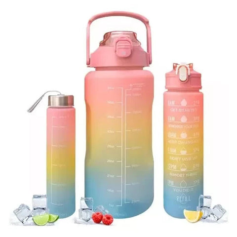 TRIO TERMO MOTIVACIONAL PINES Y STICKERS